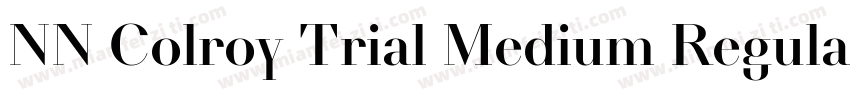 NN Colroy Trial Medium Regular字体转换